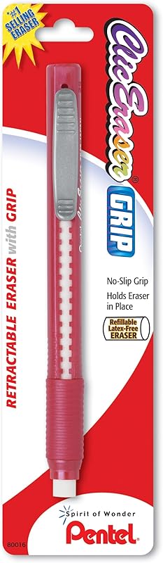 Pentel Clic Eraser Grip retractable pen-style eraser