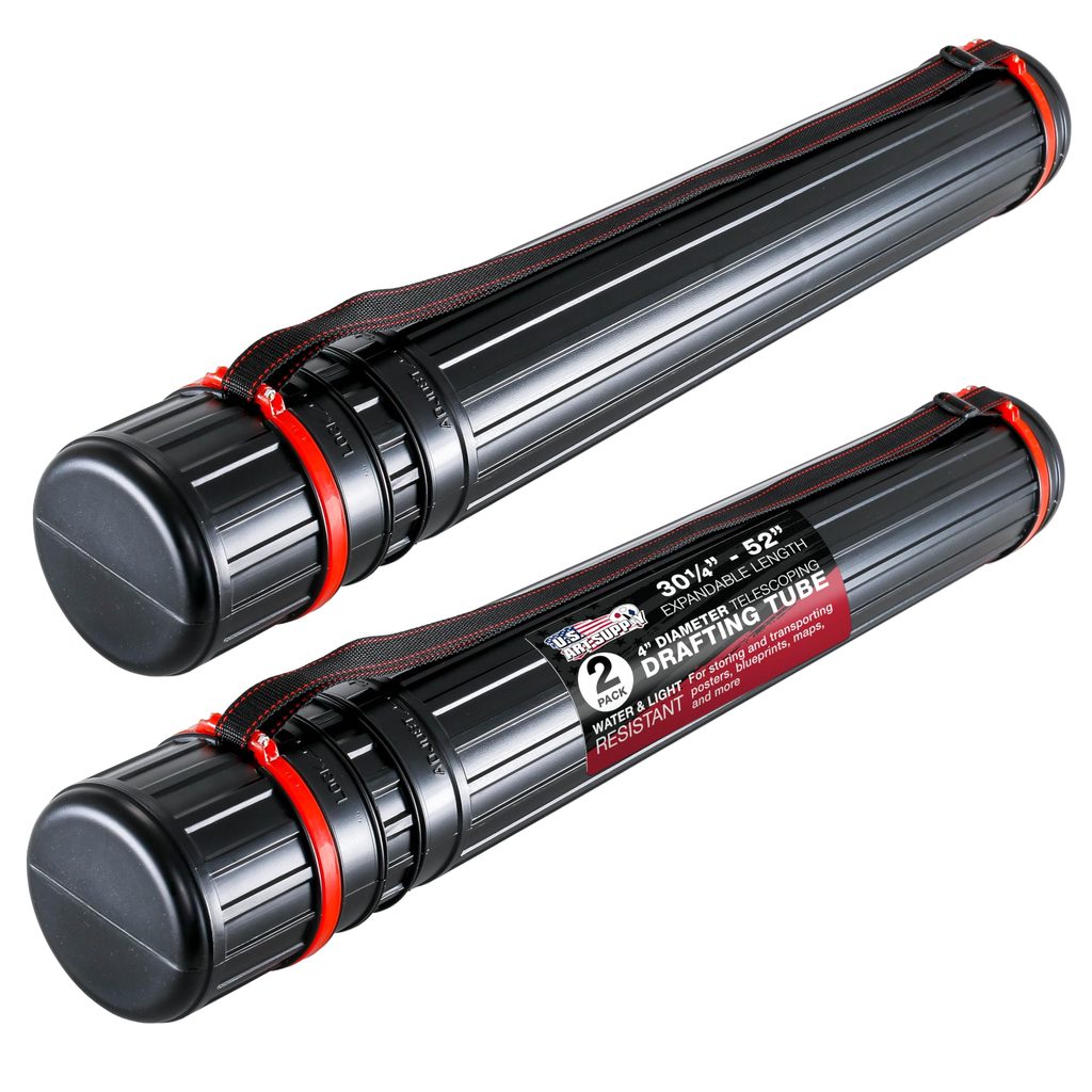 Alvin BAT4 twist-lock telescoping poster tube 47 to 62 inches oversized