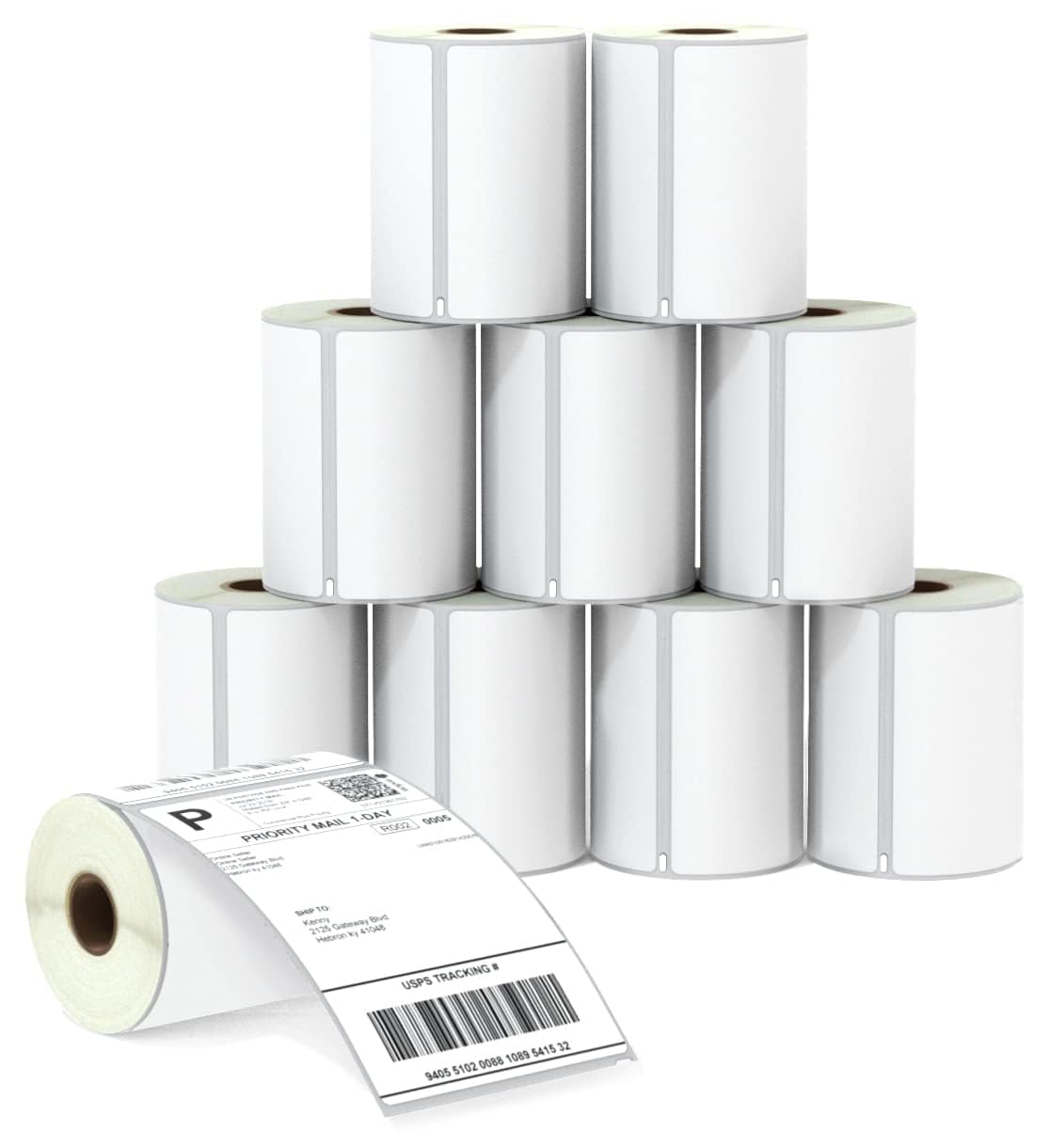 4x6 direct thermal shipping labels roll Dymo 4XL compatible