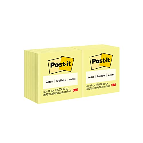 Post-it Notes canary yellow 3x3 pads